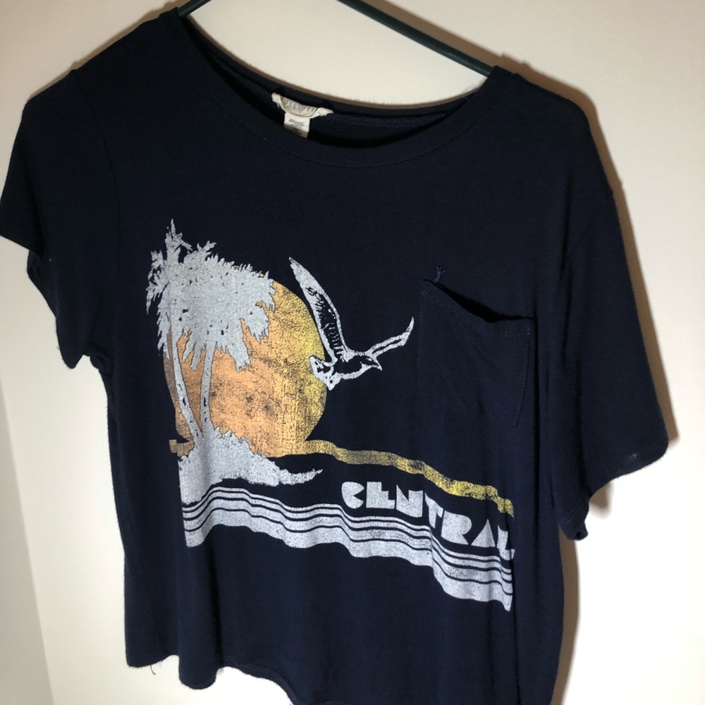 Tillys Navy Crop Top